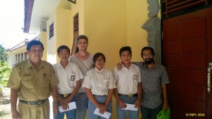 Three Scolarships were delievered to SMK Nusa Penida.